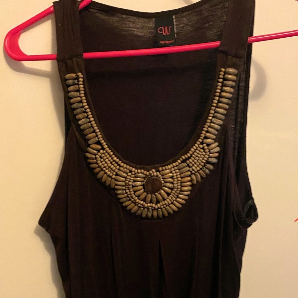 Women’s beaded tank